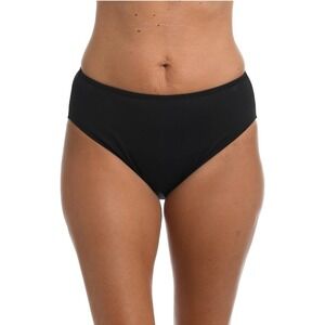 24th‎ & Ocean Solid Mid Waist Hipster Bikini Swimsuit Bottoms large